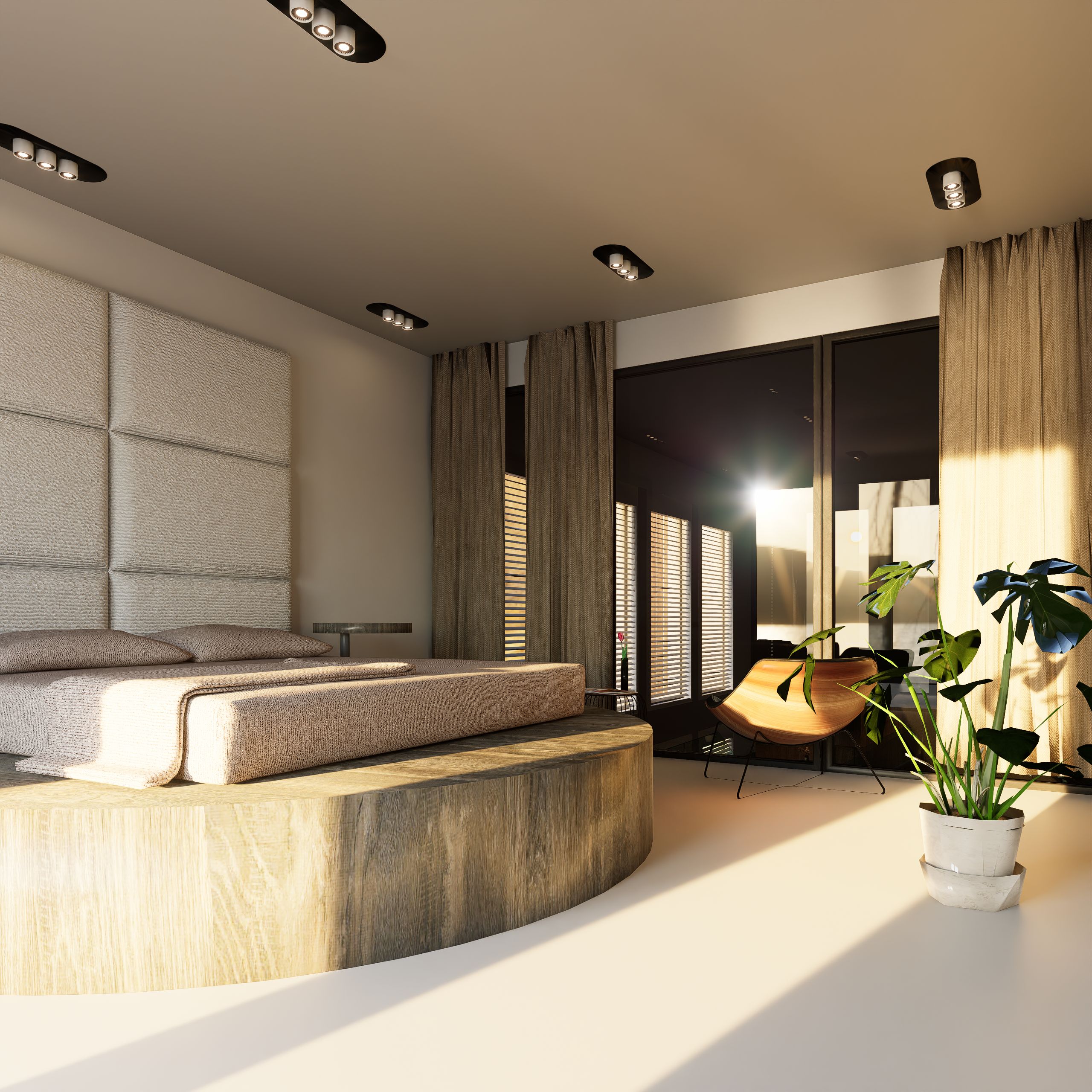 Refined bedroom