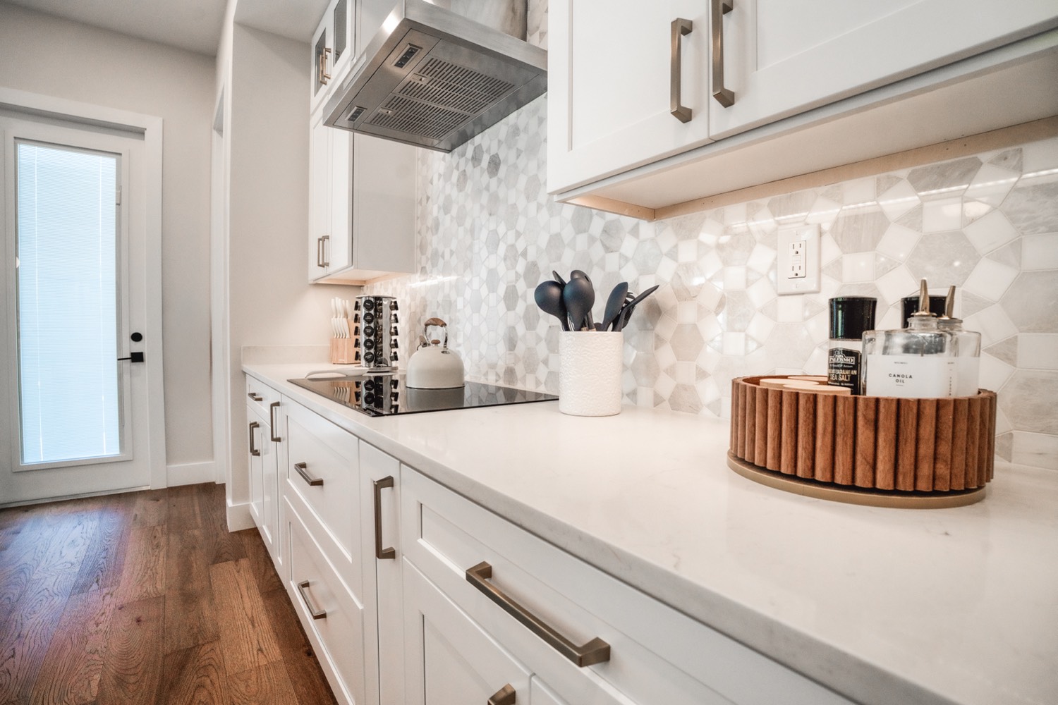Kitchen counters after cleaning by Refined Spaces